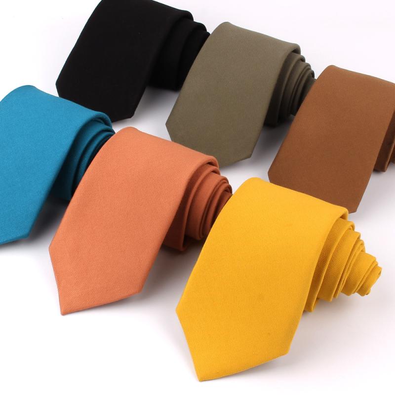 ネクタイ 男女兼用 単色 ソリッドカラー マカロンカラー 7cm幅 ファッション おしゃれ カジュアル ビジ..