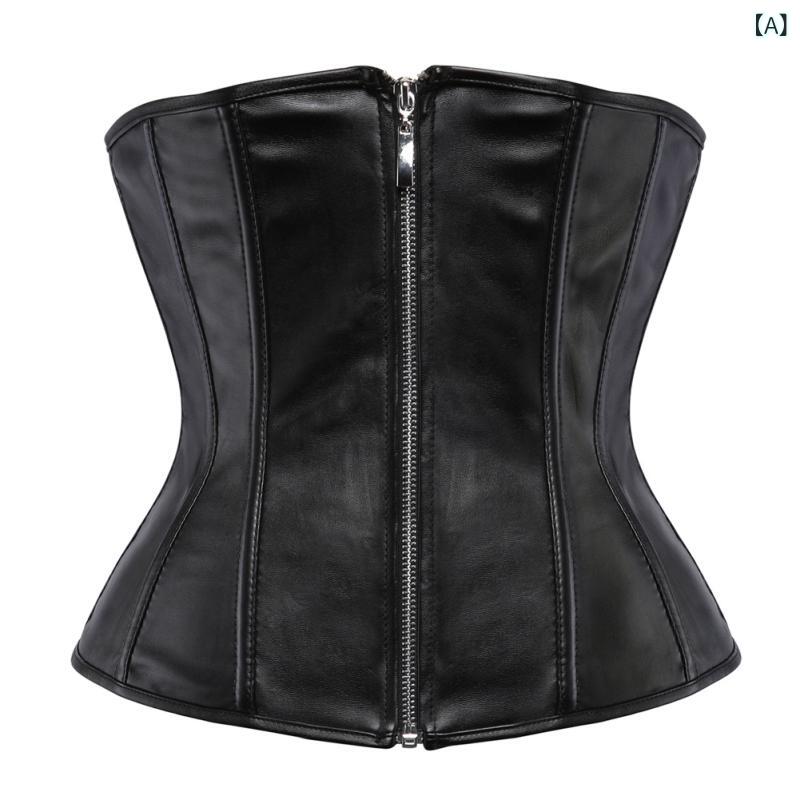 ウエストニッパー レディース 女性用 ファスナー式 バックアジャスト 薄手 クラシック 宮廷風 補正ベルト ボディシェイパー ブラック オールシーズン 伸縮性 ボーン入り 2