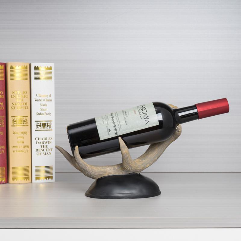 ワインラック 鹿角 鹿モチーフ 樹脂製 ヨーロピアン おしゃれ インテリア オブジェ 家庭用 ボトルホル..