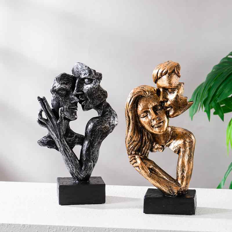 置物 北欧デザイン 樹脂製 カップル オブジェ 高級感 インスタ映え おしゃれ モダン アート風 リビング..