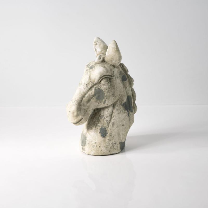 置物 新中国スタイル ホースヘッド オブジェ アンティーク加工 合成樹脂製 馬の頭 ヴィンテージ 飾り ..