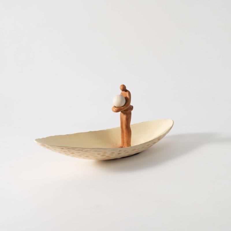 置物 オブジェ モダン シンプル アート 船 人物 ボート クリエイティブ デザイン 卓上 玄関 リビング ..