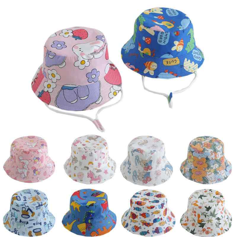 ハット キッズ 子供用 男の子 女の子 幼児 ベビー カートゥーン アニマル プリント バケットハット か..