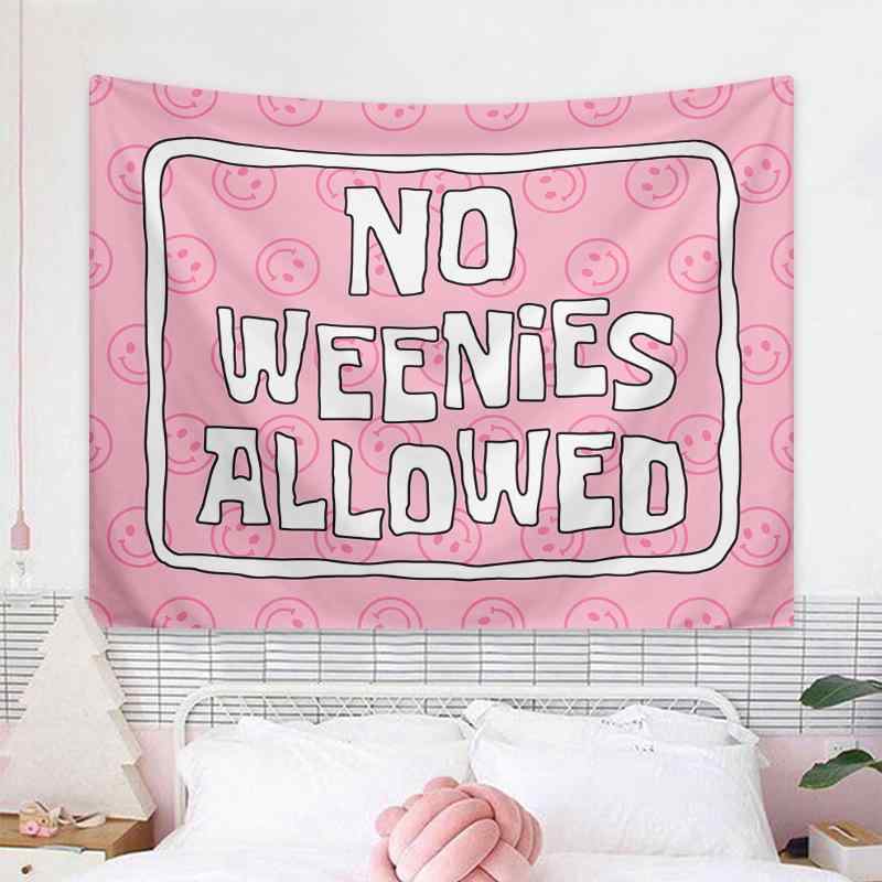 タペストリー かわいい ピンク 英字 アルファベット キャラクター 北欧風 おしゃれ 壁掛け ウォールデ..