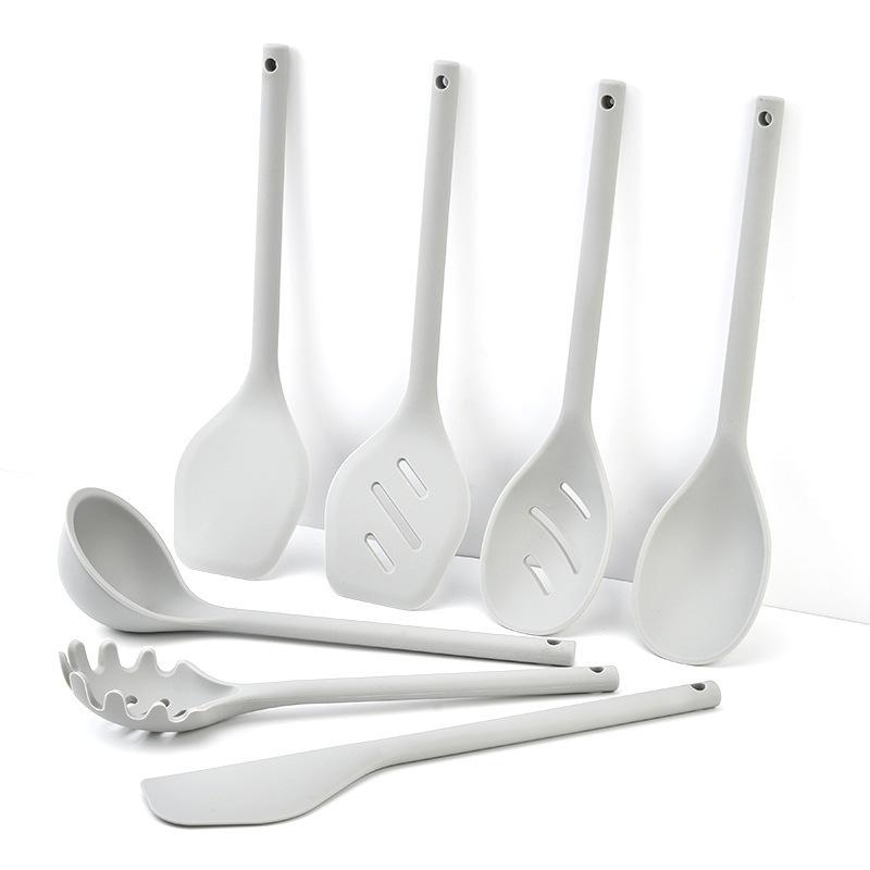 キッチンツール シリコン 7点セット 家庭用 ノンスティック調理器具 ターナー お玉 スパチュラ パスタ..