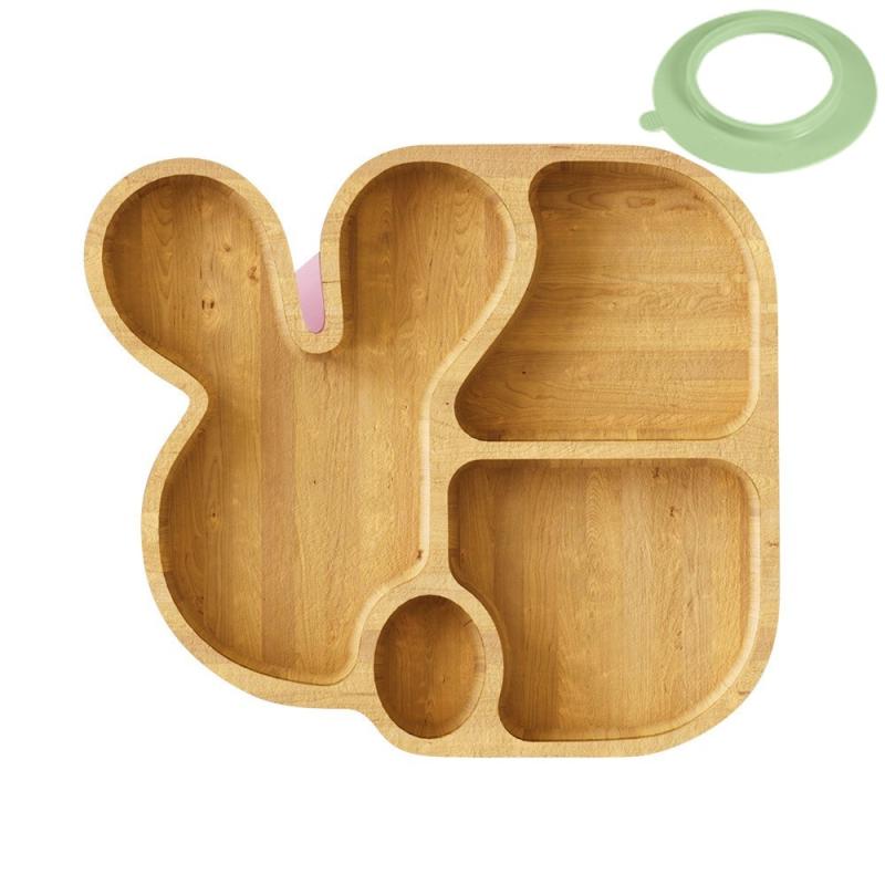 ベビー食器 子供 赤ちゃん用 離乳食 幼児食 竹製 天然素材 かわいい 動物デザイン アニマルモチーフ 吸..