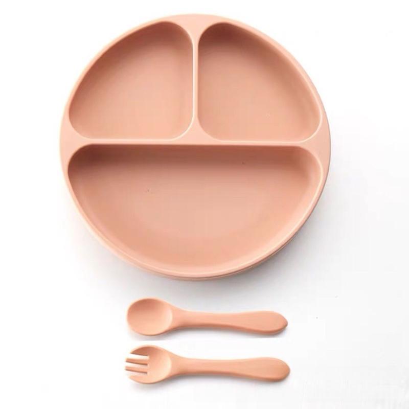 ベビー食器 子供用 赤ちゃん 乳幼児 シリコン製 BPAフリー 食洗機対応 吸盤付き プレート フォーク ス..