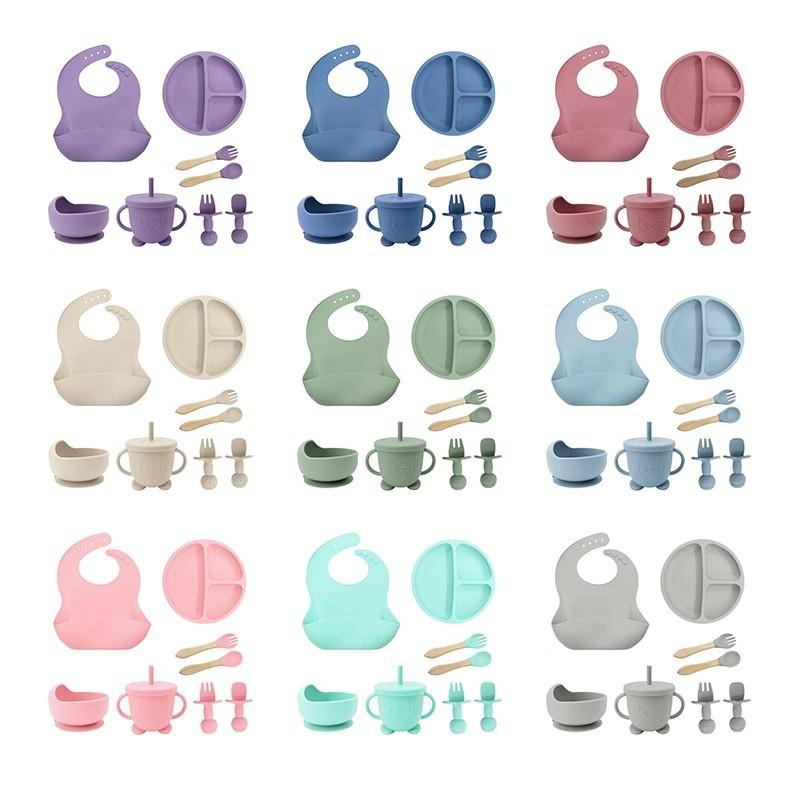 ベビー キッズ 食器 離乳食 ボウル プレート シリコン 食事セット 吸盤付き 滑り止め 出産祝い ギフト ..