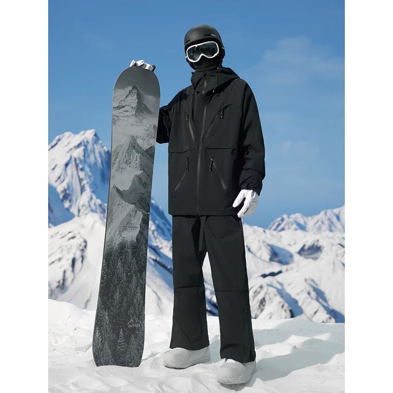 スキーウェア スノーボードウェア 男女兼用 カップル ペア 防水 防風 厚手 保温 防寒 アウトドア ウィ..