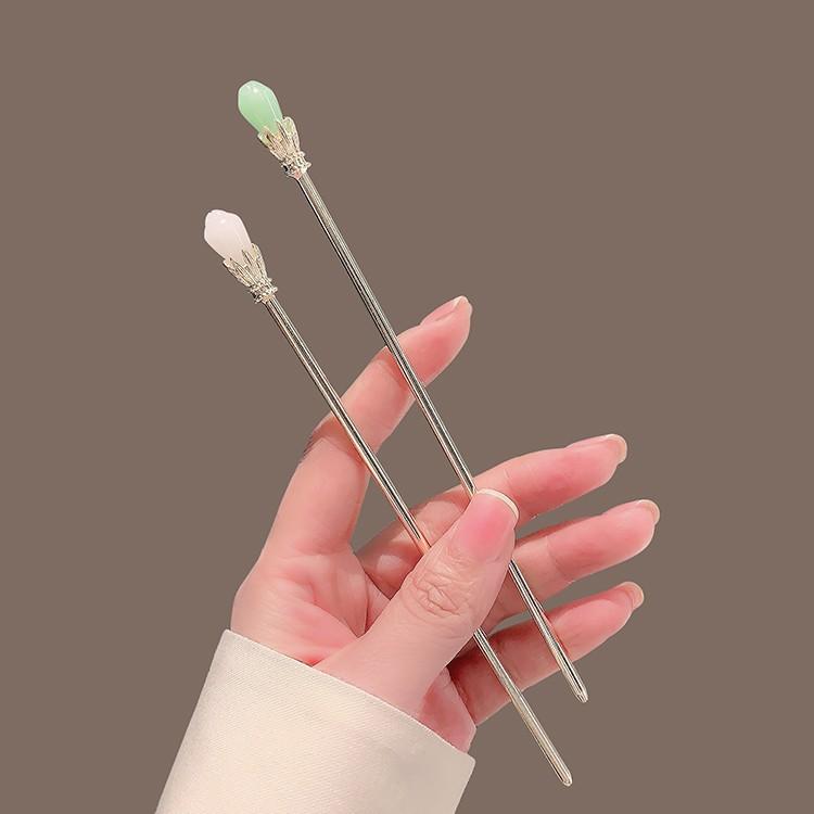 簪 古風 レトロ 玉かんざし 手作り 漢服 古装 チャイナドレス 和装 普段使い まとめ髪 アップヘア 金属..