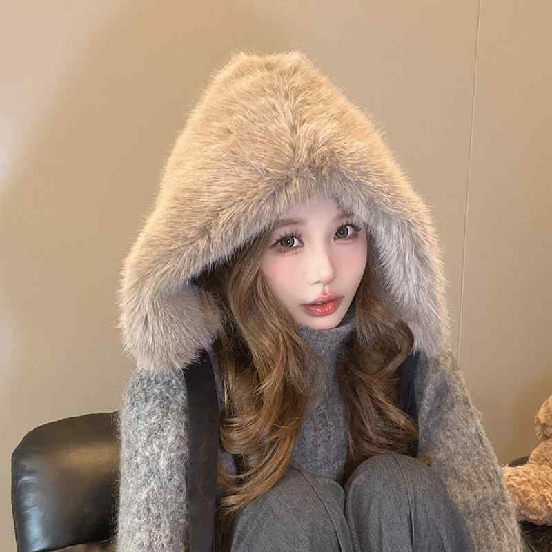 帽子 レディース 冬 フェイクファー エコファー もこもこ ニット帽 トラッパーハット 裏ボア 裏起毛 厚手 肉厚 防寒 防風 あったか 耳当て付き 紐付き 普段使い アウトドア 小顔効果