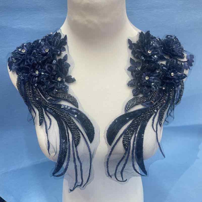 ワッペン レディース キッズ 女性用 子供用 3D 立体 フラワー 花形 ファッション 刺繡 アップリケ ウェ..