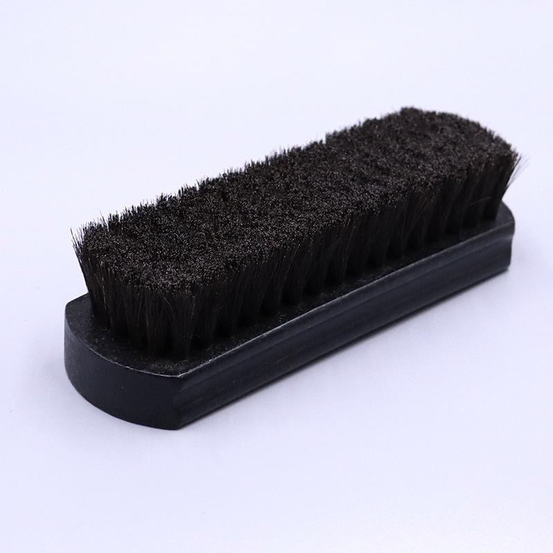 馬毛ブラシ シューズ 靴磨き 衣類 洋服 ブナ材 木製 高級感 汚れ落とし 光沢出し 艶出し お手入れ メンテナンス クリーニング 黒 白 グレー ブラウン マルチカラー