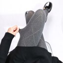 タイツ レギンス レディース スモーキーグレー レトロ ひし形 アーガイル柄 綿混 コットン 中厚手 着圧 細見え スタイルアップ 普段使い デイリーユース お...