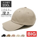 【クーポン利用で店内全品20%OFF!Rakuten Fashion THE SALE】帽子 キャップ メンズ 深め Big 大きいサイズ 春夏 運動会 完全遮...