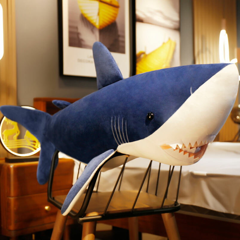 クジラ サメ ぬいぐるみ 特大 抱き枕 クジラ 海洋動物 人形 寝室/部屋/ソファ サメ枕 おもちゃ かわいい ふわふわ 毛玉しにくい キャラクター 鮫ぬいぐるみ プレゼント/お祝い ブルー/グレー XMTAN