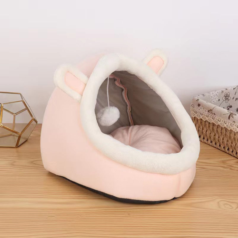 500円OFFクーポン 猫ハウス 猫 犬 ペット ベッド ドーム型 キャットハウス 小型犬ベッド 通年 グッズ おしゃれ ねこハウス 小型犬 猫用 犬用 ペット用 可愛い 室内 犬 イヌ ネコ クッション オールシーズン 犬 隠れ もふもふ 犬・猫兼用 XMTAN