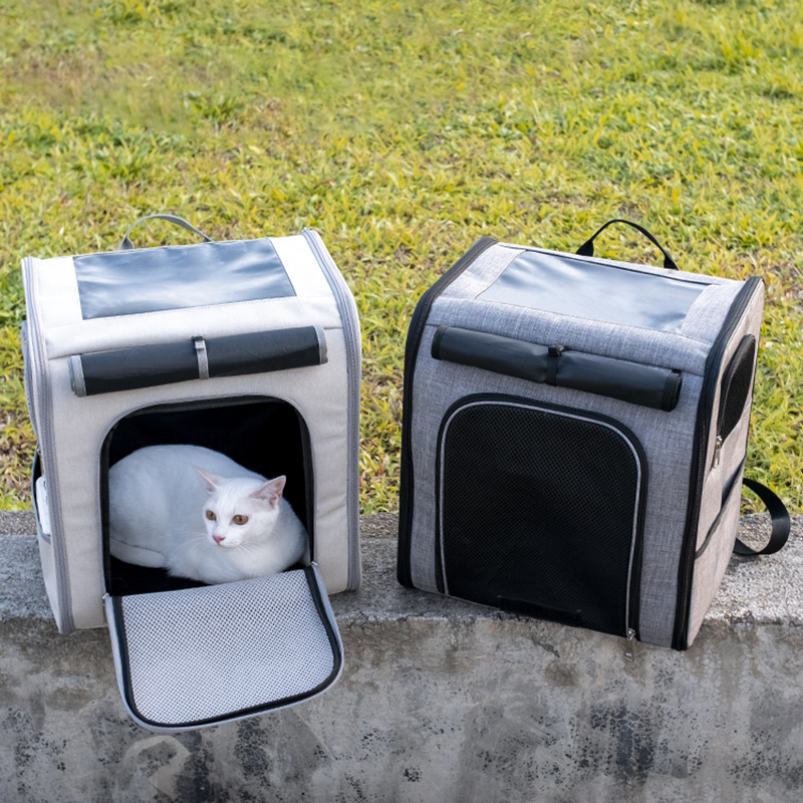 500円OFFクーポン ペットキャリーバック ペットリュック ペットバック 犬 猫 キャリーバッグ ペットキャリーリュック ペット用リュック 飛び出し防止リード＆フック付 犬用 猫用 小型犬 通気性 通院 災害時 折りたたみ ペットキャリー XMTAN