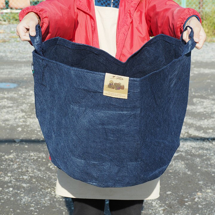 根域制限 ガーデンバッグ 【ROOT POUCH （ルーツポーチ）】 W50cm H40cm 容量：78L 取っ手付き ガーデンポーチ リサイクル 植木鉢 収納バッグ 園芸用品 ガーデニング 雑貨