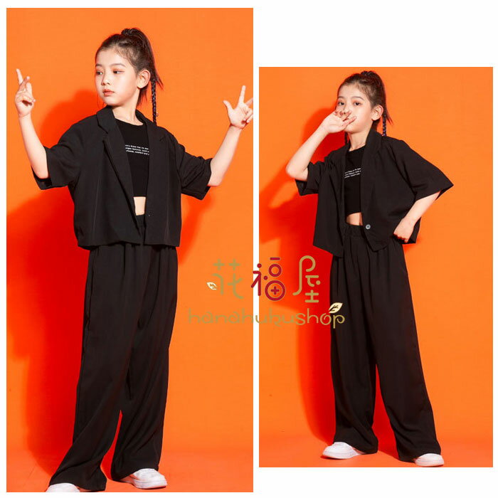 女の子 ダンス衣装 トップス ベスト 丸首 英文柄 キッズ へそ出し トップス ダンス衣装 袖なしTシャツ タンクトップ ブラック おしゃれ 女の子 ヒップホップ ジャズダンス衣装 へそ出し ベスト 舞台 団体服 応援団 大人気 子供 タンクトップ 110 120 130 140 150 160 170 180