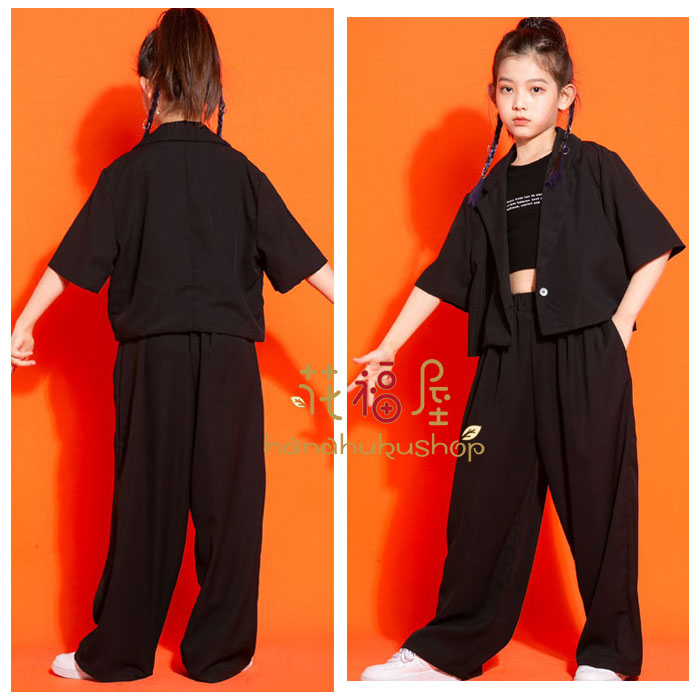 女の子 ダンス衣装 トップス ベスト 丸首 英文柄 キッズ へそ出し トップス ダンス衣装 袖なしTシャツ タンクトップ ブラック おしゃれ 女の子 ヒップホップ ジャズダンス衣装 へそ出し ベスト 舞台 団体服 応援団 大人気 子供 タンクトップ 110 120 130 140 150 160 170 180