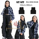 ダンス衣装 女の子 黒のタンクトップ 黒いベスト 黒いズボン カーゴパンツ 女の子 ショート丈シャツ チェック柄シャツ ダンスウェア hiphop 舞台 団体服 演出服 キッズ タンクトップ キッズダンス K-POP 韓国 人気 おしゃれ クラス活動 ショー 子供応援団 公演着