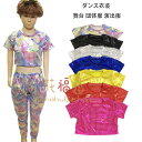 送料無料 ダンス衣装 スパンコール トップス おしゃれ 子供 大人 ショート丈 Tシャツ 女の子 男の子 レディース メンズ 舞台 団体服 演出服 ぴかぴか 半...
