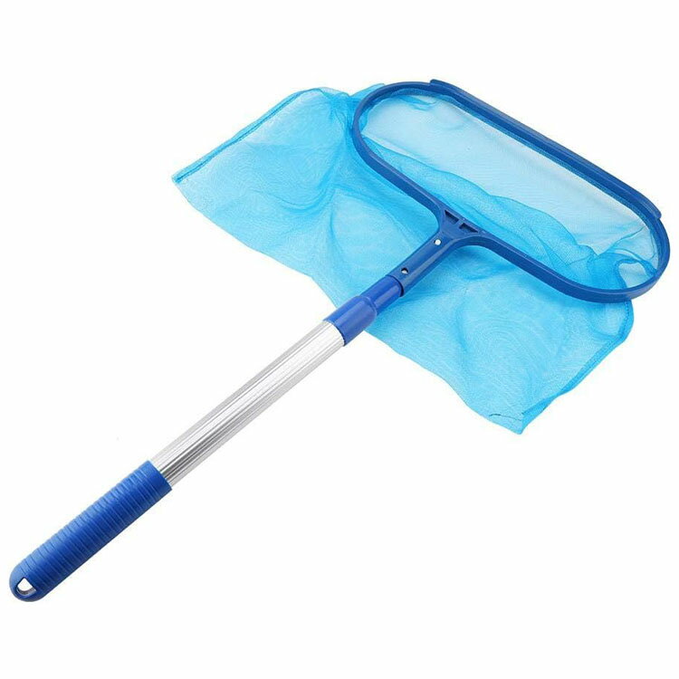 スイミングプール スキマー リーフ 大型 掃除ネット 伸縮ポール メッシュ ネット 落ち葉 ゴミ 取り レ..