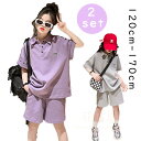 韓国子供服セット キッズ 女の子 夏服 2点セット 半袖 Tシャツ+ショートパンツ ベビー ジュニア 子ども 上下セットアップ カジュアル 可愛い おしゃれ 涼しい 通園 通学 運動 旅行 お出かけ 兄弟 姉妹 双子 120/130/140/150/160/170cm 選べる2色