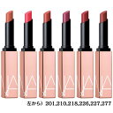 NARS（ナーズ）アフターグロー センシュアルシャイン リップスティック　2024年 春新色　左から）201,210,218,226,227,277