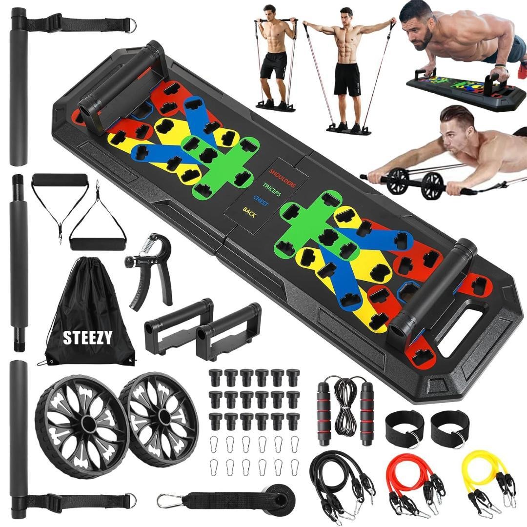 エクササイズボード 腕立て 腹筋 マルチプッシュアップボード ホームジム オールインワン エクササイズ..