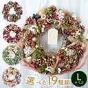 リース Lサイズ 2025 玄関 ハロウィン 秋 クリスマスリース 花 プレゼント ギフト リース 誕生日 屋外 飾り 造花 フラワーリース ナチュラルリース ...