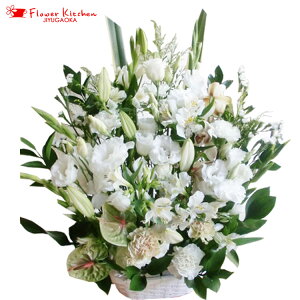 旬の洋花を使ったお供え花+お線香セット