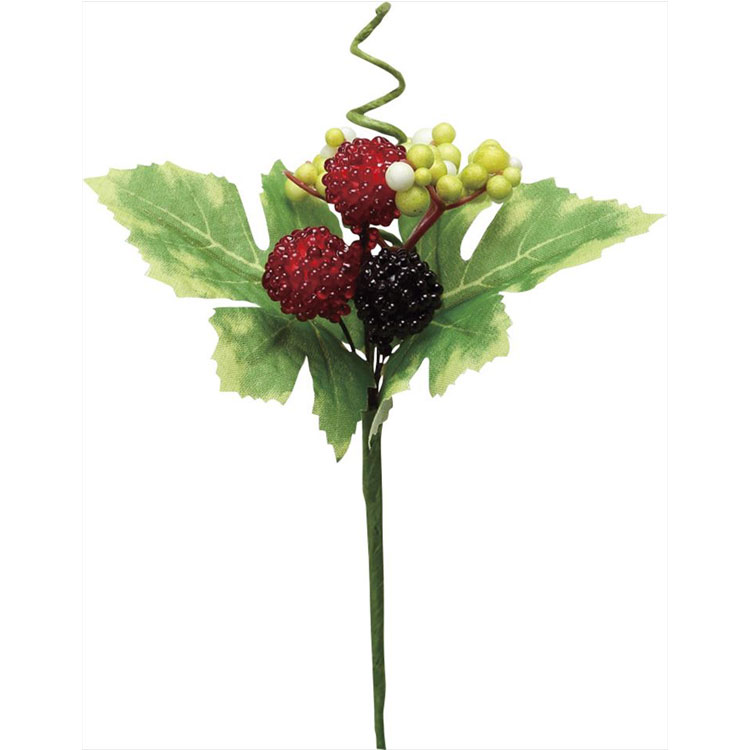 【66-792802-0】 造花　アートフラワー H0469　ミニラズベリーピック　 #003 レッド 1本送料無料　花資材 松村工芸 FKTS