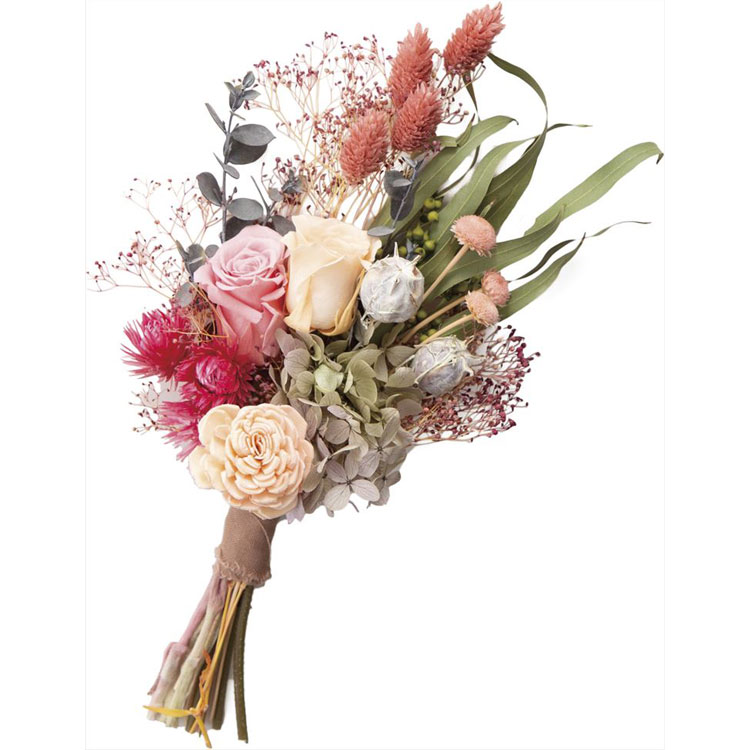 【76-1000002-100】 アートフラワー カリーナブーケ・中 BC002-100ピンク 1束送料無料　花資材 松村工芸 FKTS