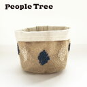 people tree 手刺繍ジュートバスケット（小） 197007 (雑貨) 【メール便】【送料込】 かご 籠 ピープルツリー インテリア 玄関 リビング ダイニング 小物入れ ディスプレイ用　FKJY