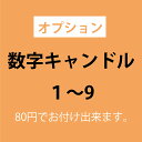【追加オプション】数字キャンドル1〜9※単体での発送は出来ません