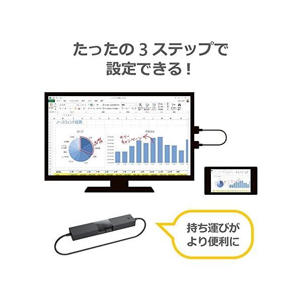 マイクロソフト ワイヤレス ディスプレイ アダプター P3Q-00009 : Wi-Fi不要 Miracast パソコンやスマホの画面をミラーリング USB給電可 簡単接続 ( ブラック ) Windows Surface 対応