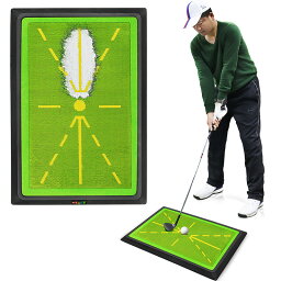 ゴルフマット ターフ跡が確認できる ゴルフ 練習 マット 素振り アイアン スイング 跡がつく ショットマット 練習用 ゴムマット 約30cm×44cmゴルフボール Gボールセット