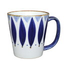 マグカップ おしゃれ 波佐見焼 翔芳窯 ペタル青 ビッグマグ 370ml 大きい 大 コーヒーカップ コーヒー マグ 北欧