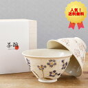 夫婦茶碗 ギフト 有田焼 ペア セット 東原窯 花輝き | お茶碗 ご飯茶碗 おしゃれ モダン 軽い 木箱入り めおと