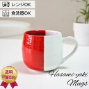 コーヒーマグ マグ 波佐見焼 大人可愛い h-color 赤 マグカップ コーヒーカップ コップ 日本製 波佐見焼 hasami おしゃれ かわいい
