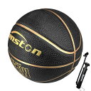 Senstonバスケットボール7号,屋内/屋外バスケットボール 、大人/青少年バスケットボール競技トレーニング、ポンプ付き