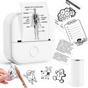Memoking T02 ミニプリンター サーマルプリンター 感熱プリンター 携帯プリンター 手帳プリンター スマホプリンター メモプリンター 勉強用 プリンタ...