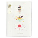 クツワ 手帳 時間割り手帳 2025年 B6 ウィークリー 3時のカフェ 109SHB 2024年 12月始まり