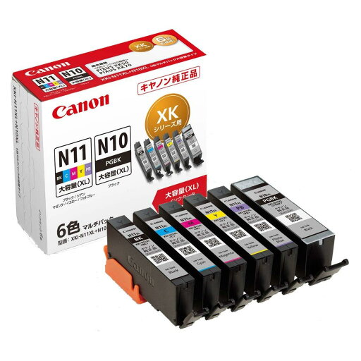 Canon 純正 インクカートリッジ XKI-N11XL(BK/C/M/Y/PB)+N10XL 6色マルチパック 大容量タイプ XKI-N11XL+N10XL/6MP 長さ:4.35cm 幅:11.4cm 高さ:10.35cm Canon 純正 インクカートリッジ XKI-N11XL(BK/C/M/Y/PB)+N10XL 6色マルチパック 大容量タイプ XKI-N11XL+N10XL/6MP 長さ:4.35cm 幅:11.4cm 高さ:10.35cm