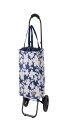 レップ(Rep) Cocoro(コ・コロ) ショッピングカート アデリーヌ トートカート ネイビー 22L 荷物フック付き 花柄 保冷 保温 エコバッグ 買い物 おしゃれ 可愛い 便利 コンパクト 軽量 キャンプ 運動会 花見 運動会 484845