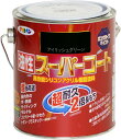 アサヒペン 塗料 ペンキ 油性スーパーコート 0.7L アイリッシュグリーン 油性 多用途 ツヤあり 1回塗り 超耐久 ロングライフペイント サビドメ剤配合 紫...