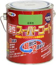 アサヒペン 塗料 ペンキ 油性スーパーコート 0.7L 若草色 油性 多用途 ツヤあり 1回塗り 超耐久 ロングライフペイント サビドメ剤配合 紫外線劣化防止剤...