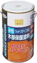 アサヒペン 塗料 ペンキ 水性ウッドステインEX 3L 透明 クリヤ 水性 木部用 艶消し ステイン仕上げ 低臭 撥水性 防カビ 防虫 防腐 日本製